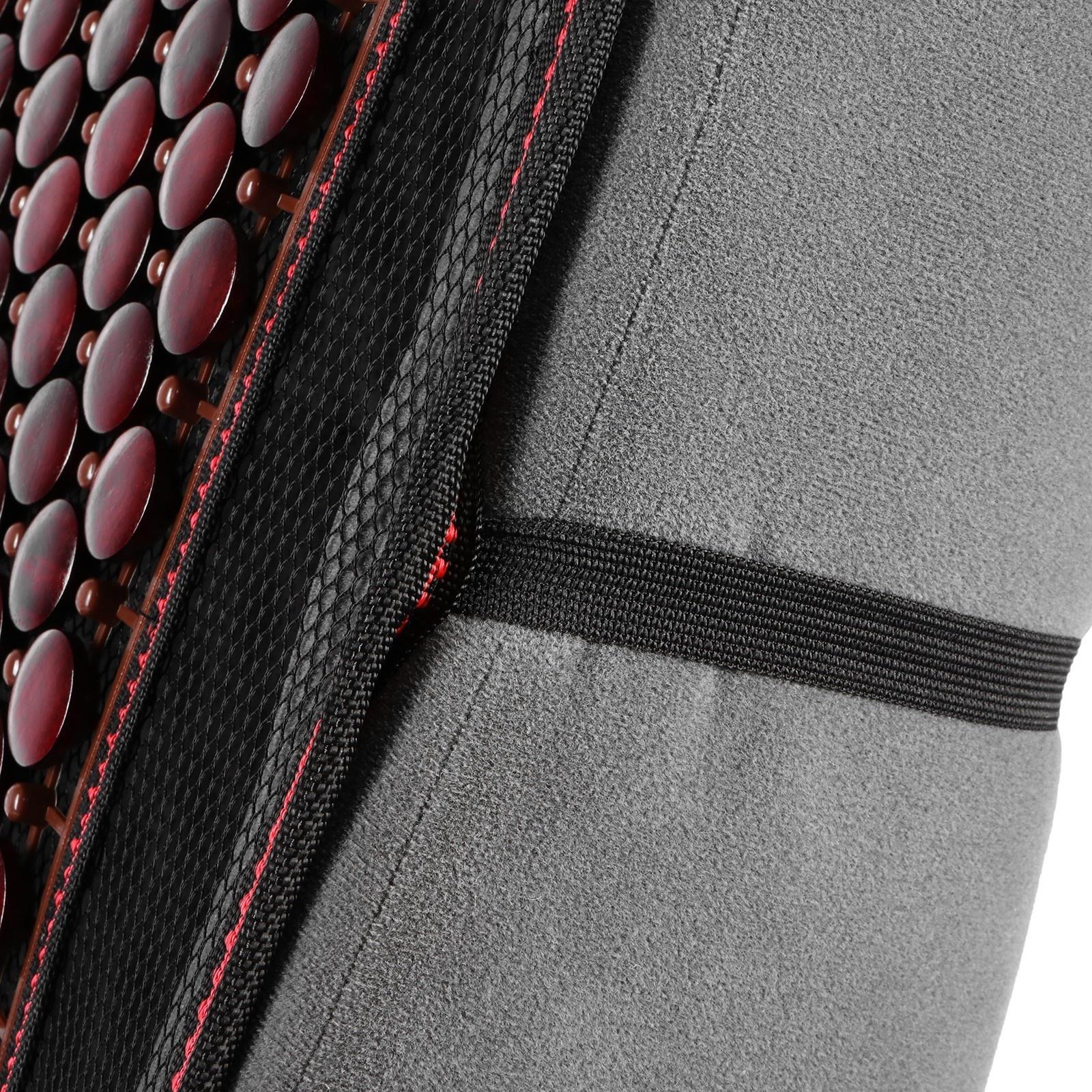 Накидка-массажер на сидение Nova Bright, с подголовником, темно-вишневая, 132 х 52 см