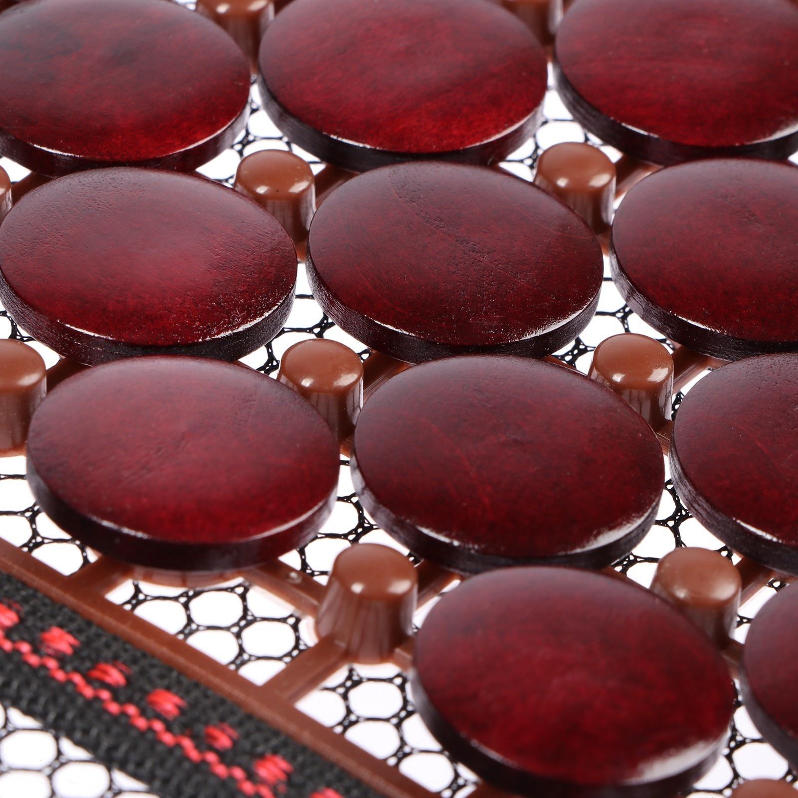 Накидка-массажер на сидение Nova Bright, с подголовником, темно-вишневая, 132 х 52 см