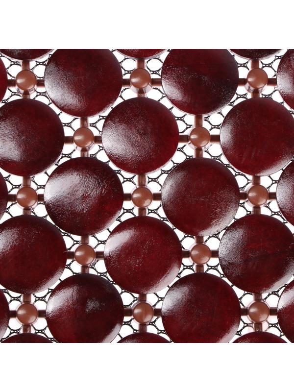 Накидка-массажер на сидение Nova Bright, с подголовником, темно-вишневая, 132 х 52 см