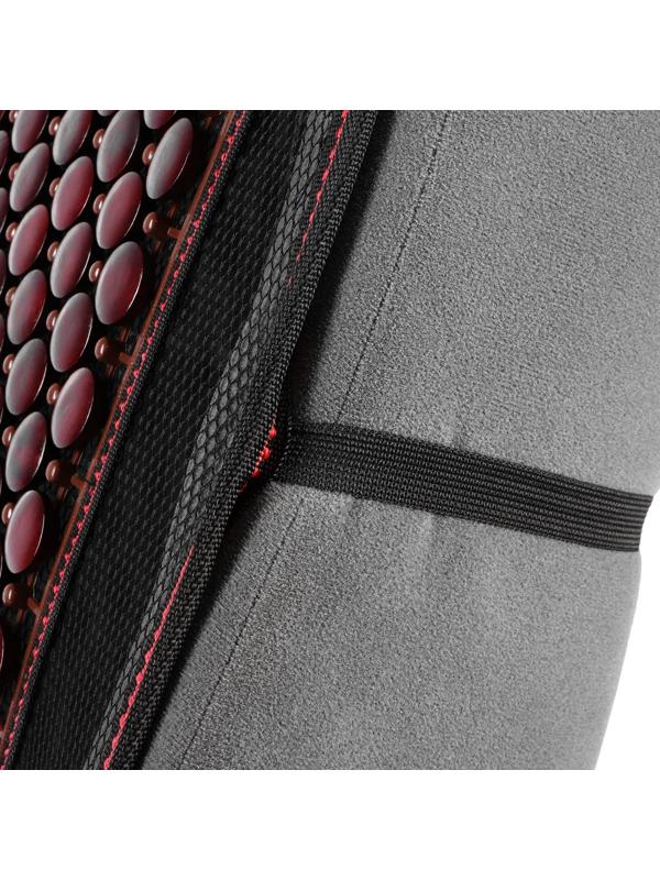 Накидка-массажер на сидение Nova Bright, с подголовником, темно-вишневая, 132 х 52 см