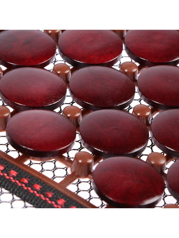 Накидка-массажер на сидение Nova Bright, с подголовником, темно-вишневая, 132 х 52 см