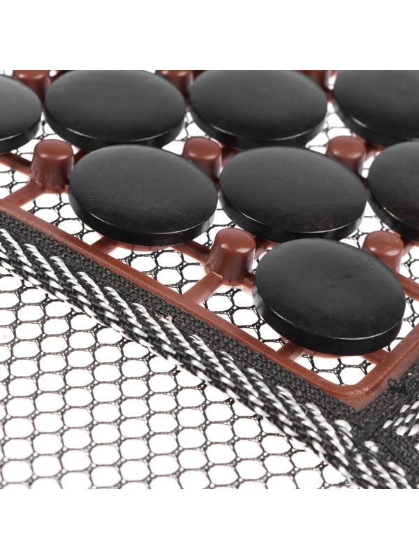 Накидка-массажер на сидение Nova Bright, с подголовником, черная, 132 х 52 см