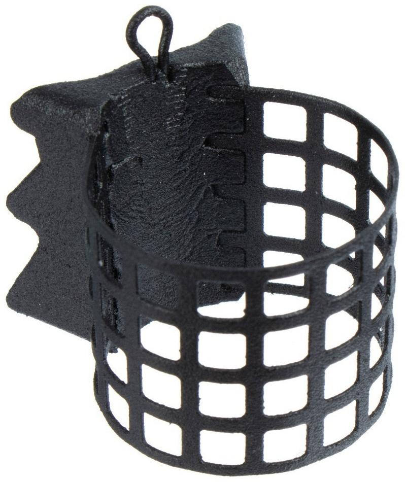 Груз-кормушка металлическая X-FEEDER ME ALLIGATOR M PERFO, цвет Matt Black, 60 г, 28 мл