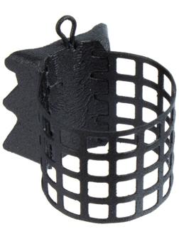 Груз-кормушка металлическая X-FEEDER ME ALLIGATOR M PERFO, цвет Matt Black, 60 г, 28 мл