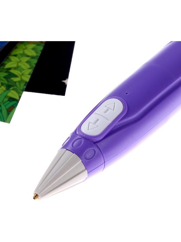 3D ручка, набор PCL пластика светящегося в темноте, мод. PN014, цвет фиолетовый
