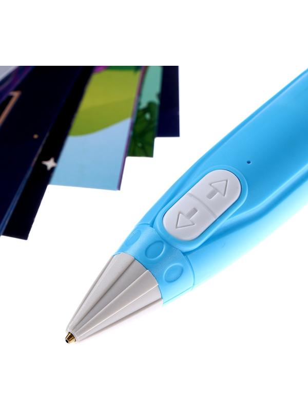 3D ручка, набор PCL пластика светящегося в темноте, мод. PN015, цвет голубой