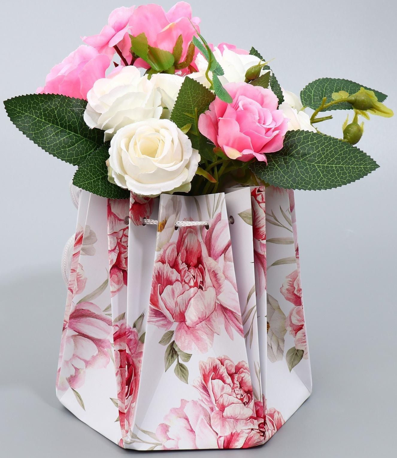 Аквабокс «Цветы», 16.5 х 16.5 х 16.5 см