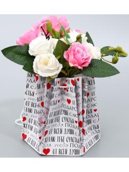 Аквабокс «Текст», 16.5 х 16.5 х 16.5 см