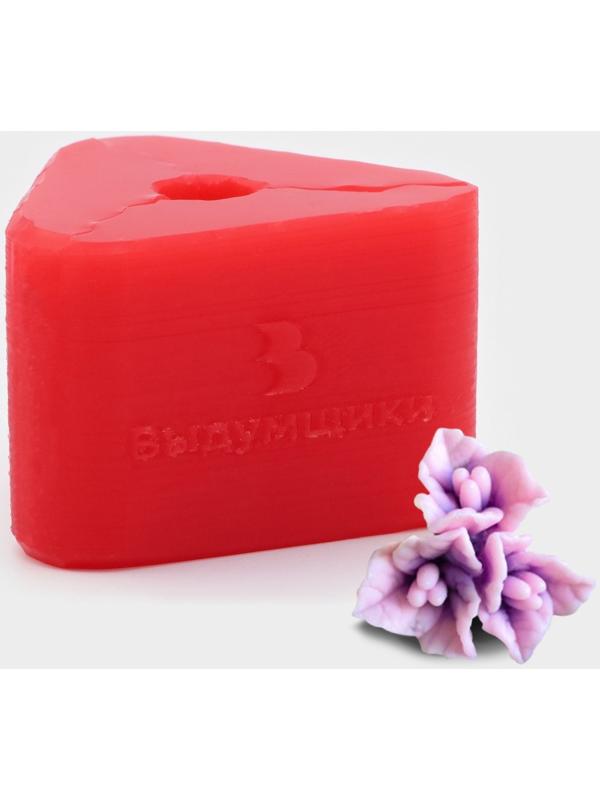 Силиконовый молд «Тройник пуансетии», 4,3×4,2×3,5 см