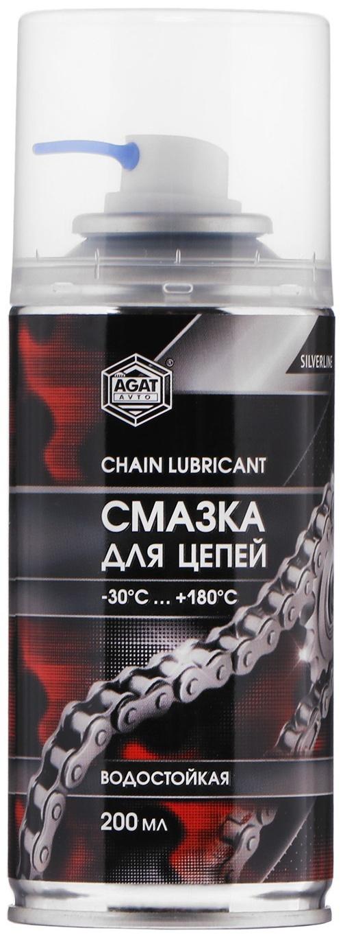Смазка для цепи АГАТ Silverline, аэрозоль, 200 мл