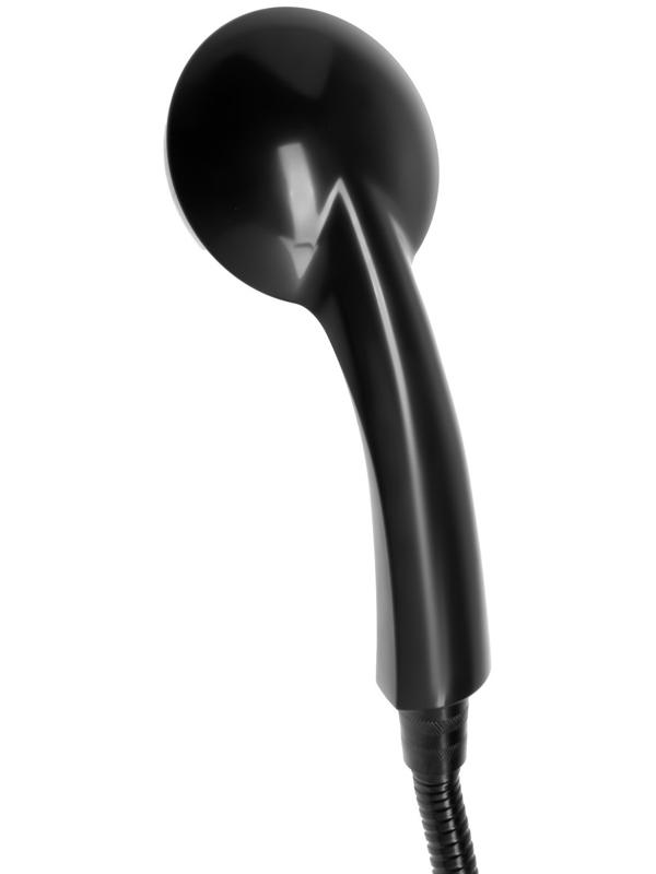 Набор для душа ZEIN Z2707, шланг 150 см, гайки металл, втулка латунь, лейка 1 режим, черный 941765