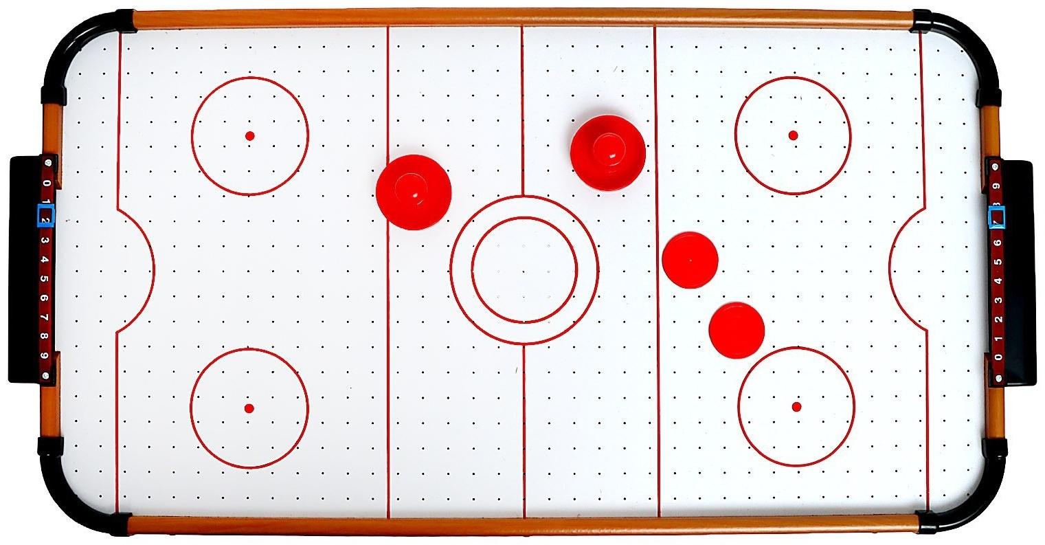 Настольный аэрохоккей «Лидер», работает от батареек