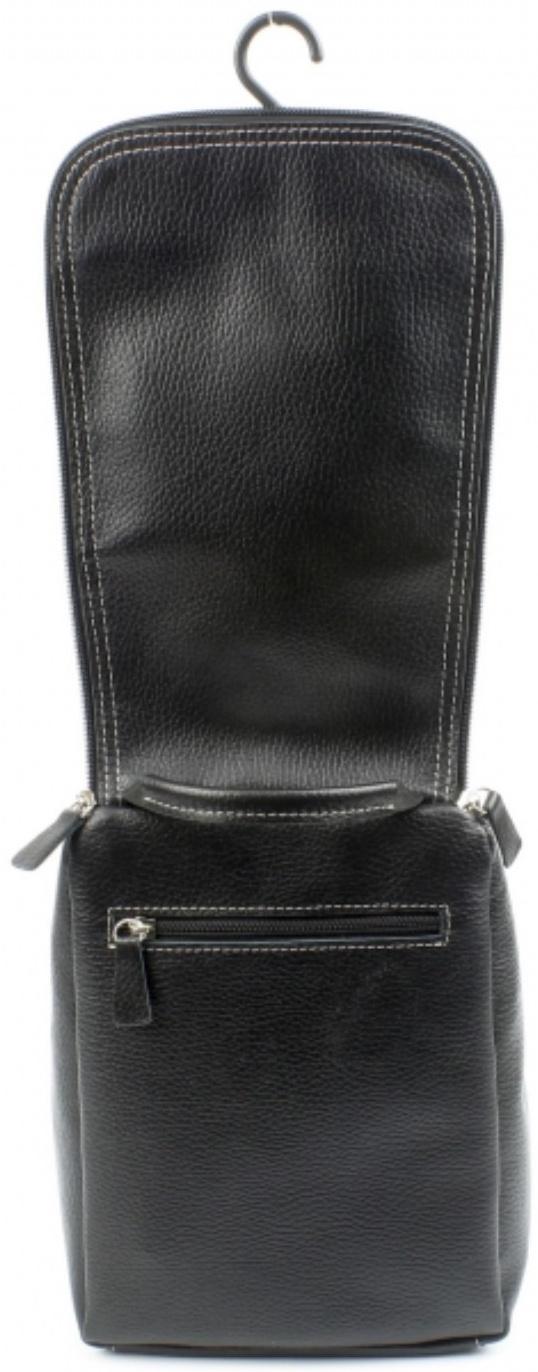 Косметичка дорожная на молнии, цвет чёрный