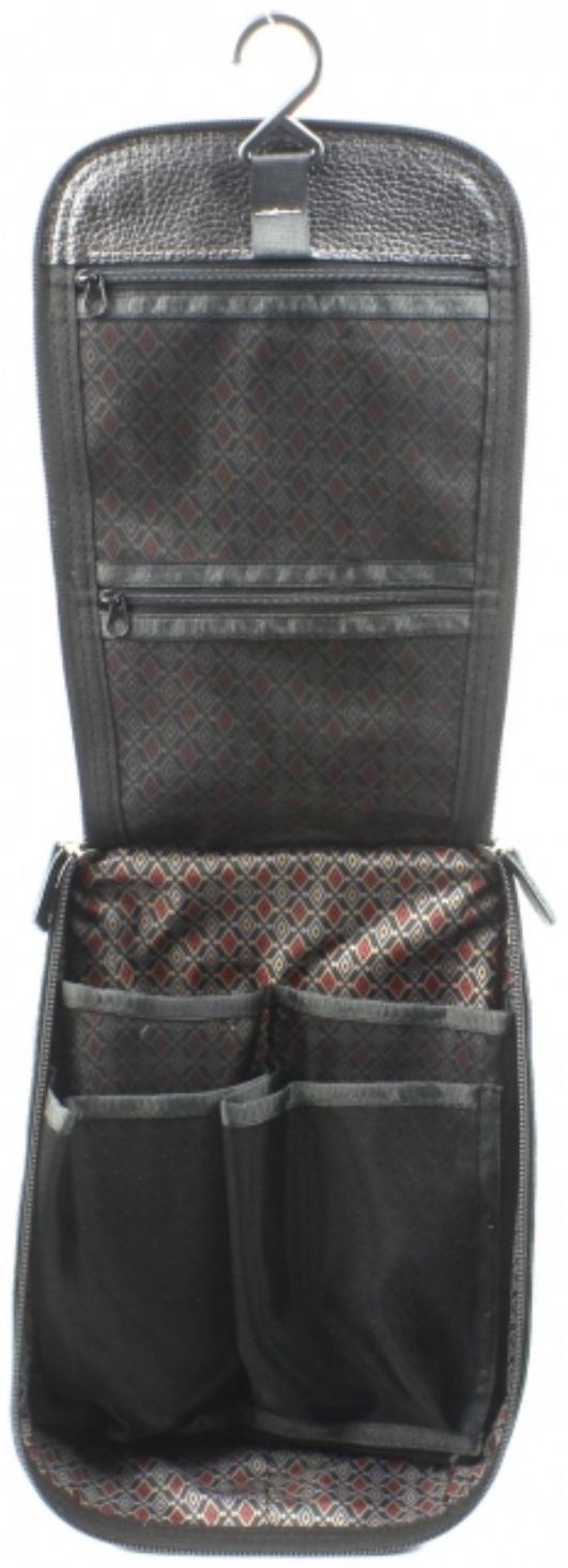 Косметичка дорожная на молнии, цвет чёрный