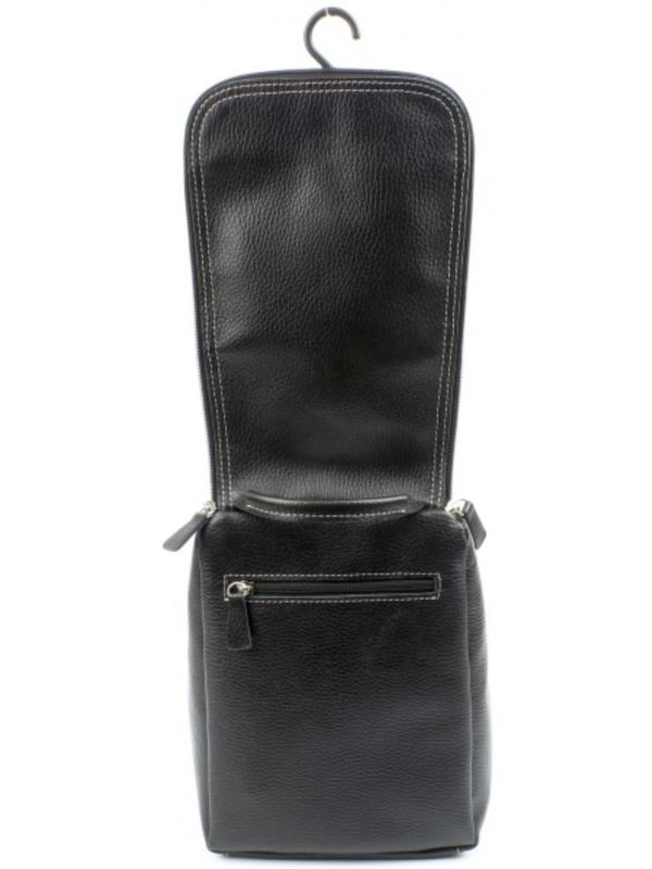 Косметичка дорожная на молнии, цвет чёрный