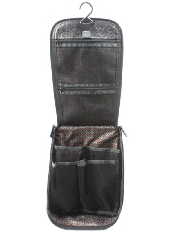 Косметичка дорожная на молнии, цвет чёрный