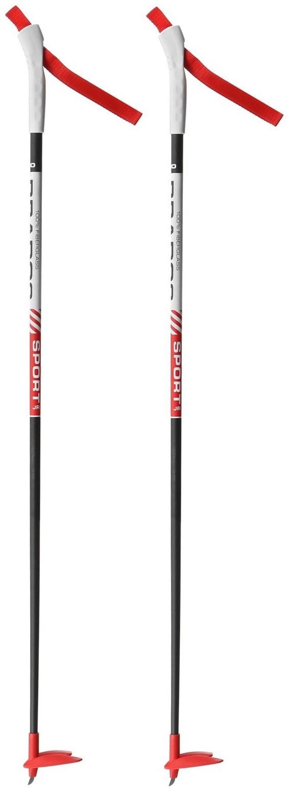 Палки лыжные стеклопластиковые, длина 100 см, цвета МИКС