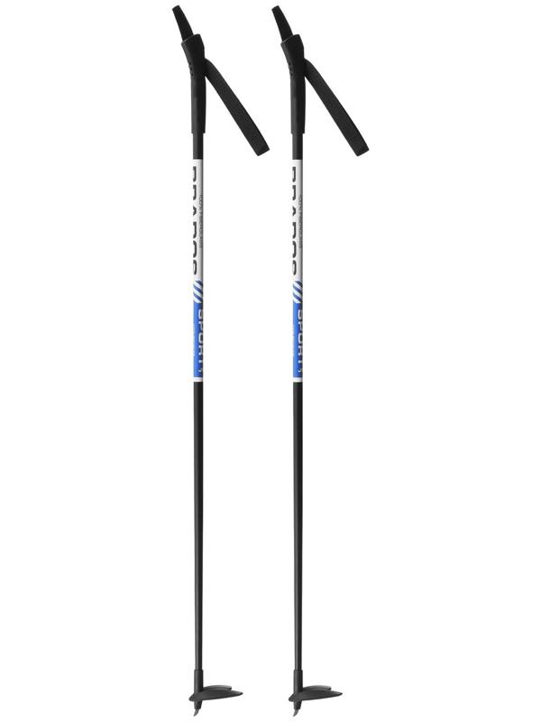 Палки лыжные стеклопластиковые, длина 100 см, цвета МИКС