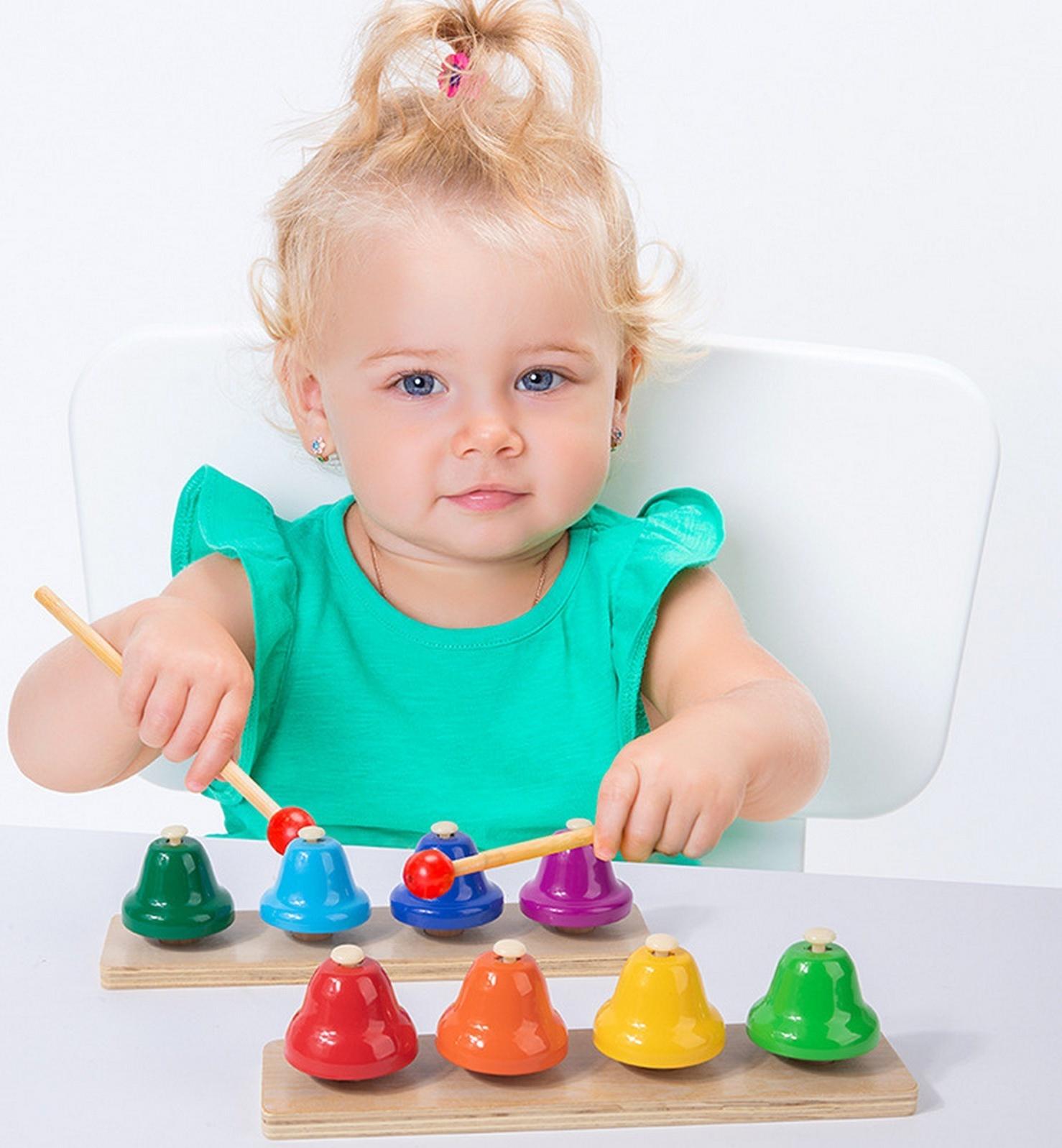 Музыкальная игрушка «Восьми тональные колокольчики» 23 × 6 × 12,5 см