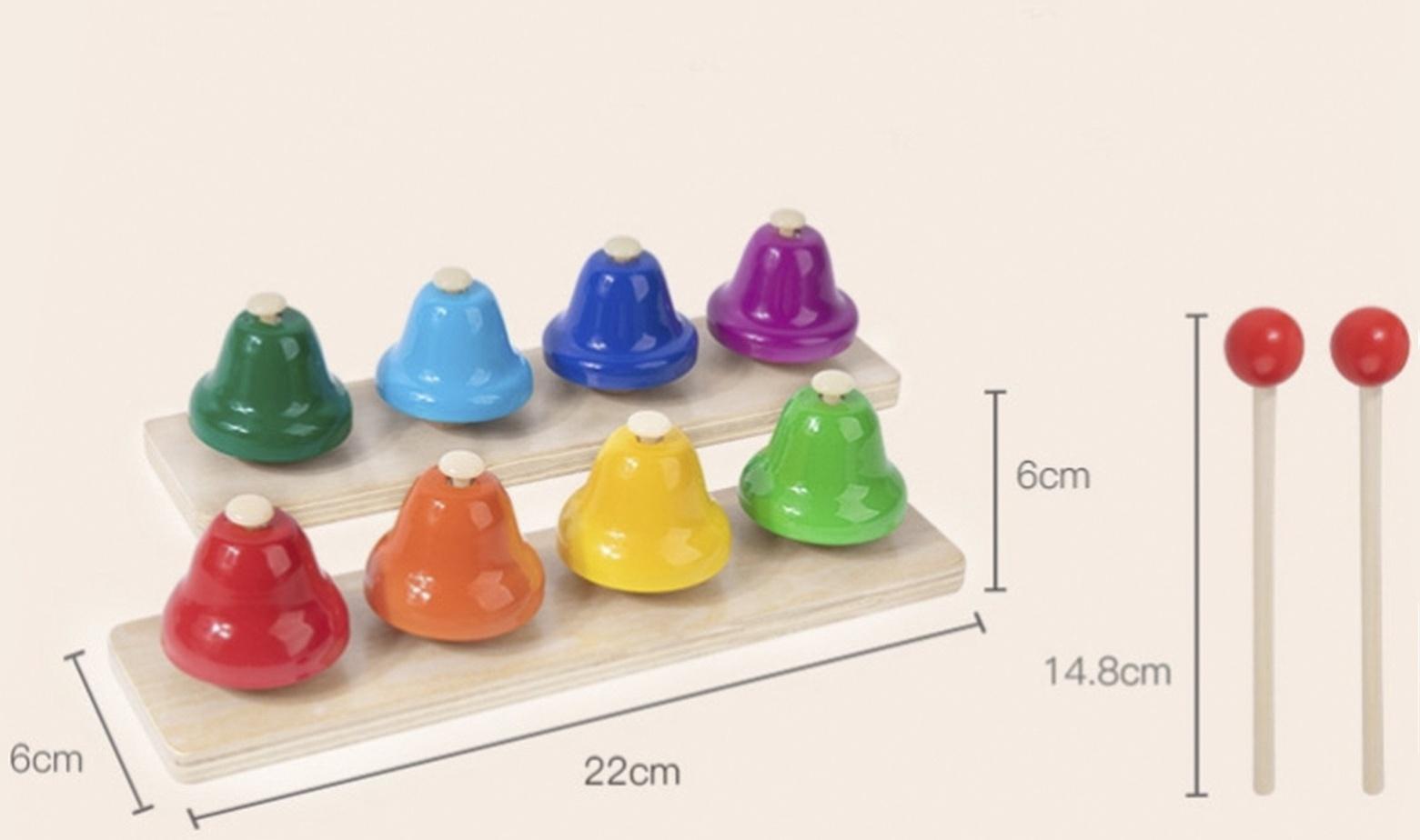 Музыкальная игрушка «Восьми тональные колокольчики» 23 × 6 × 12,5 см