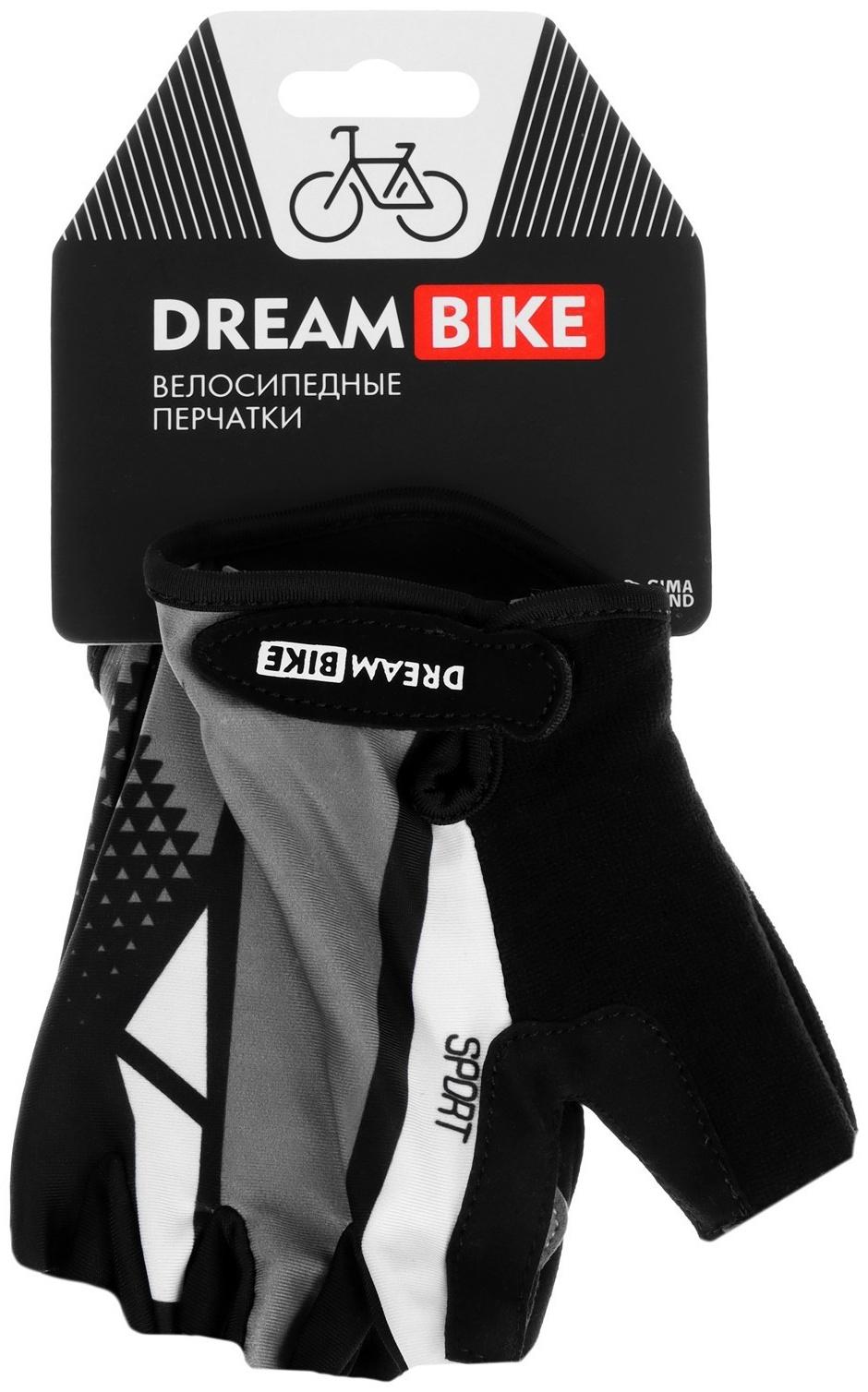 Перчатки велосипедные Dream Bike, с гелевыми вставками, мужские, р. XL
