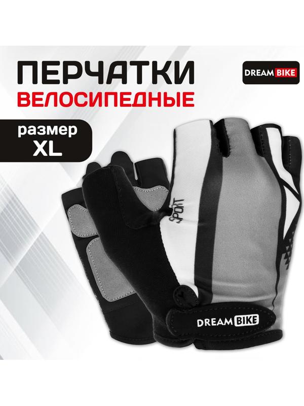Перчатки велосипедные Dream Bike, с гелевыми вставками, мужские, р. XL