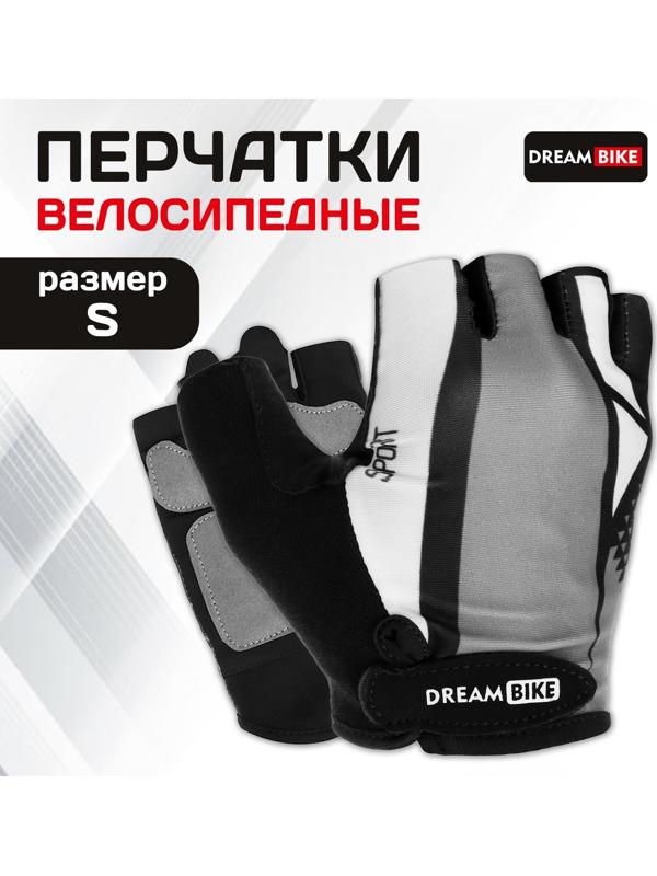 Перчатки велосипедные Dream Bike, с гелевыми вставками, мужские, р. S