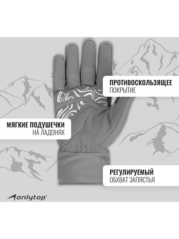 Перчатки лыжные ONLYTOP модель 2099, р. L
