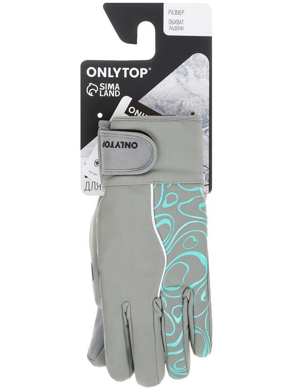 Перчатки лыжные ONLYTOP модель 2099, р. L