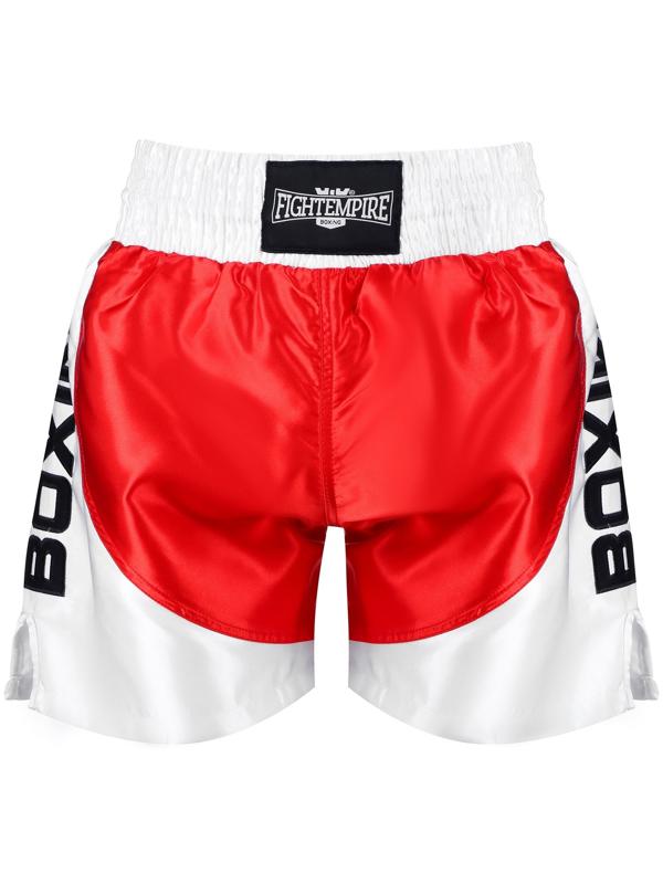 Шорты боксёрские FIGHT EMPIRE, ROUND, р. S, цвет красный
