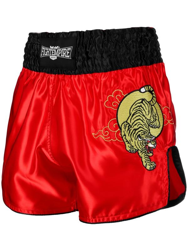 Шорты для тайского бокса FIGHT EMPIRE, р. L, цвет красный