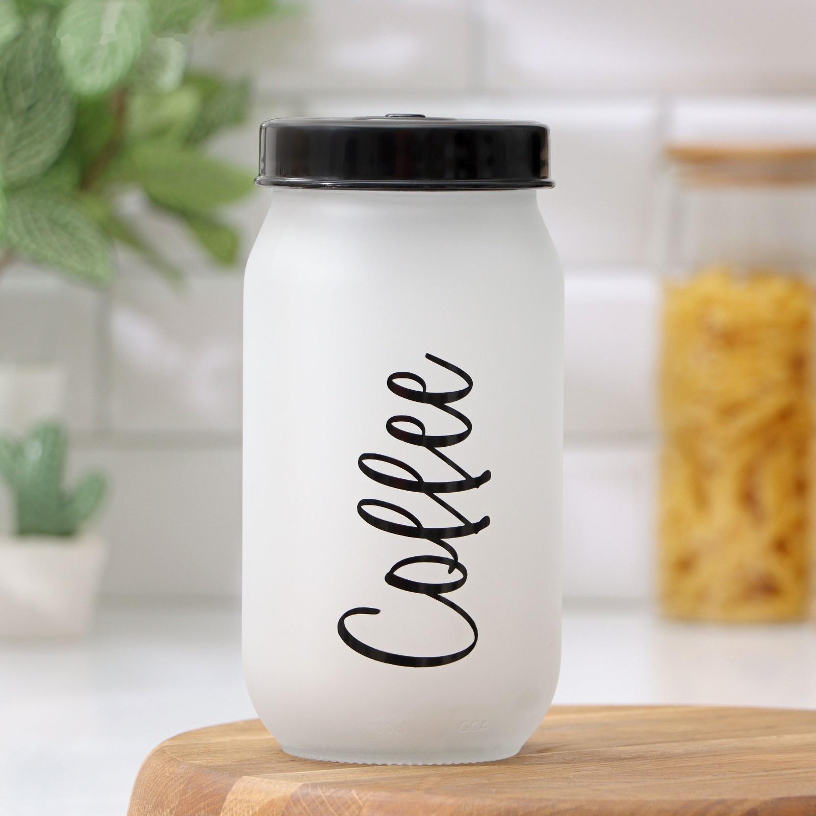 Банка стеклянная для сыпучих продуктов «Классика», 1 л, надпись МИКС