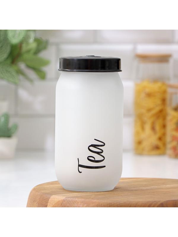 Банка стеклянная для сыпучих продуктов «Классика», 1 л, надпись МИКС