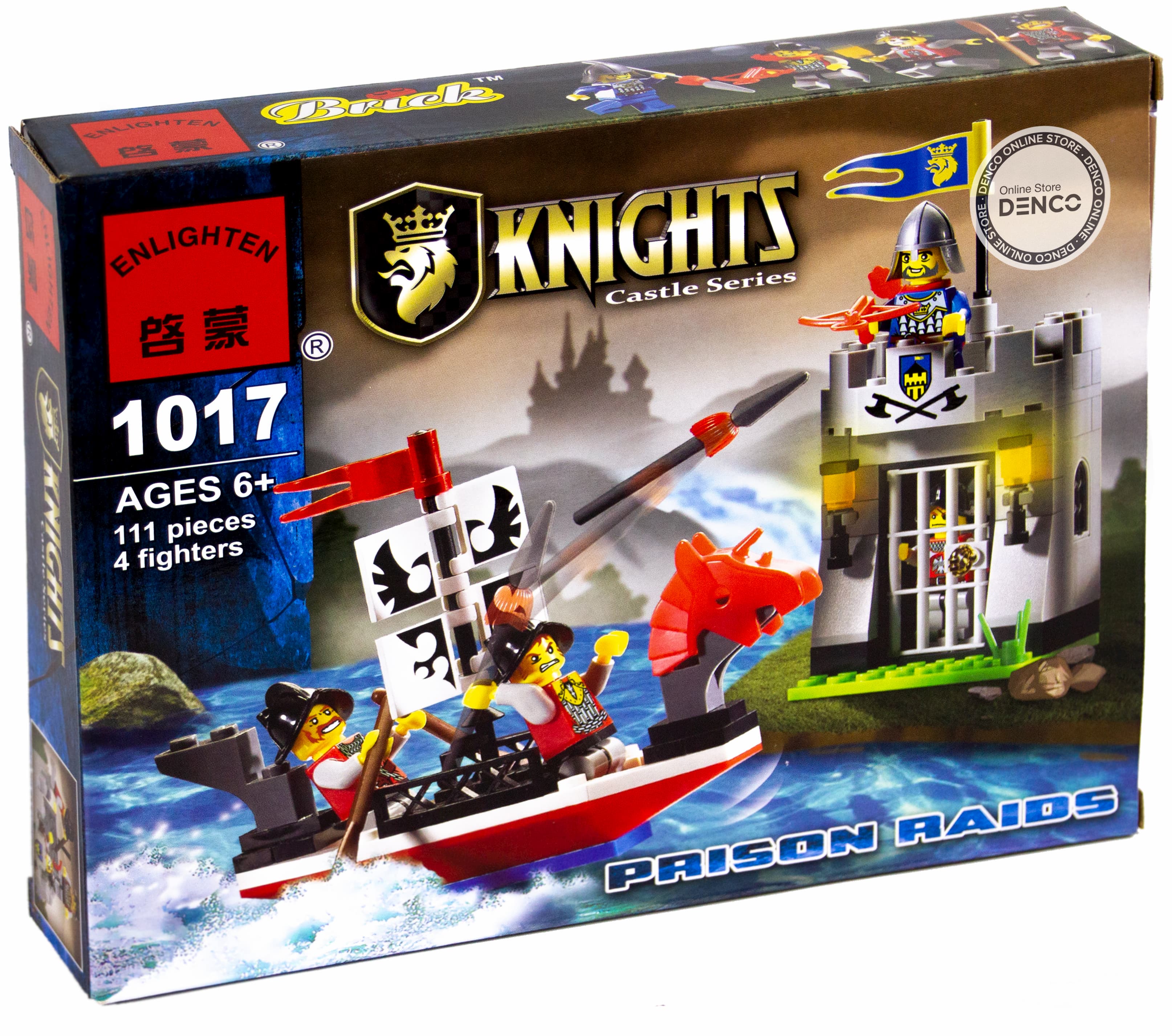 Конструктор Enlighten «Налет на темницу» 1017 Knights Castle Series / 111 деталей