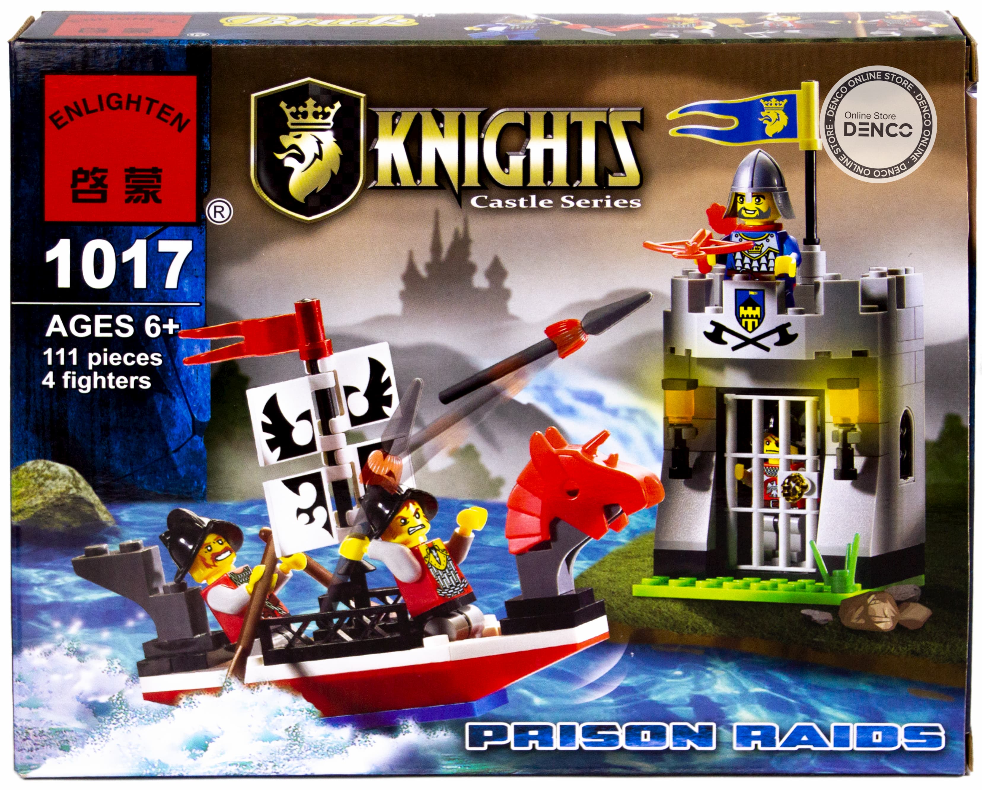 Конструктор Enlighten «Налет на темницу» 1017 Knights Castle Series / 111 деталей