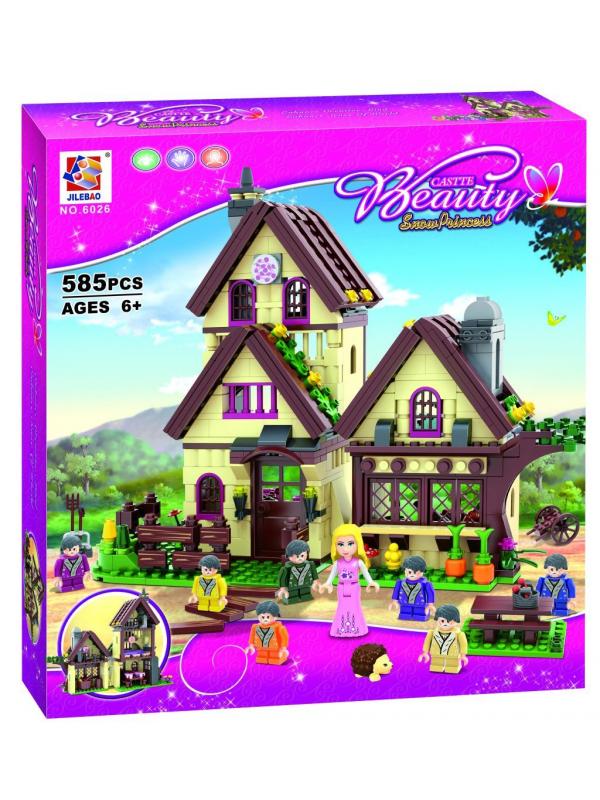 Конструктор JILEBAO «Белоснежка в доме гномов» 6026 Disney Princess / 585 деталей