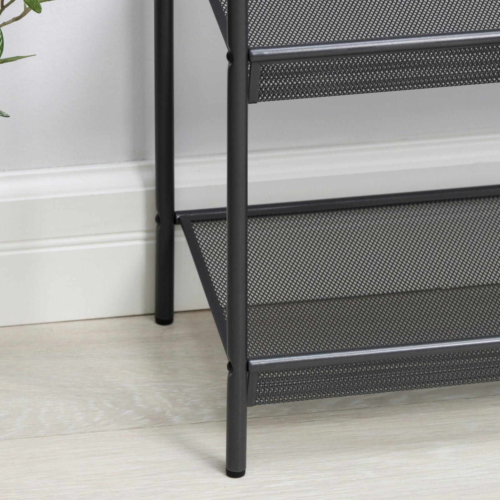 Подставка для обуви «Женева 24», 4 яруса, 65×26×79,5 см, цвет графит