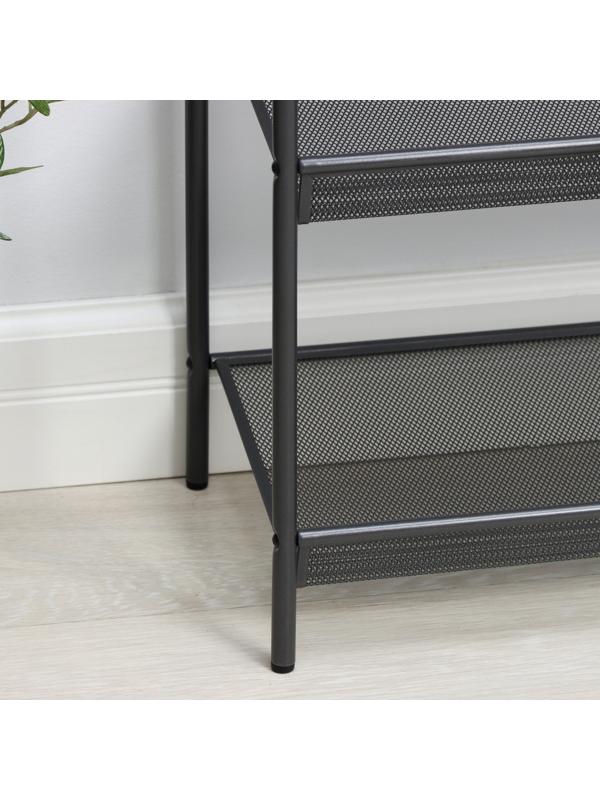 Подставка для обуви «Женева 24», 4 яруса, 65×26×79,5 см, цвет графит