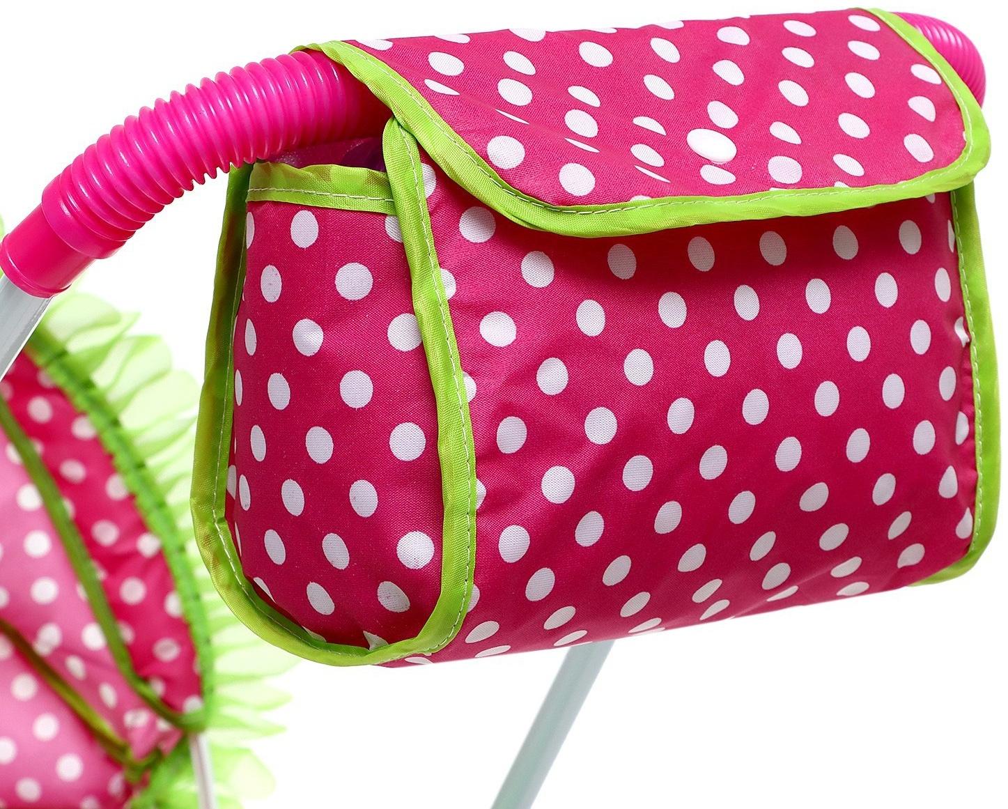 Коляска для кукол «Счастливый карапуз» универсальная, с корзиной и сумкой