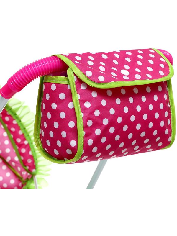 Коляска для кукол «Счастливый карапуз» универсальная, с корзиной и сумкой