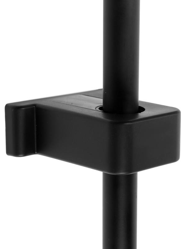 Душевая система ZEIN ZS-65BL, смеситель, троп. и ручная лейка квадрат, нерж. сталь, черный