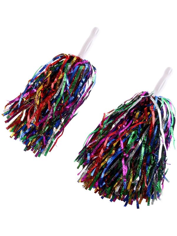 Помпоны, цвет радужный, набор 2 шт.