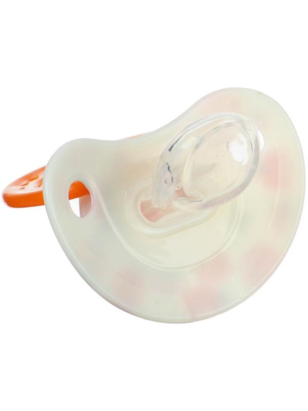 Соска - пустышка ортодонтическая, силикон, +3мес., «Божья коровка»