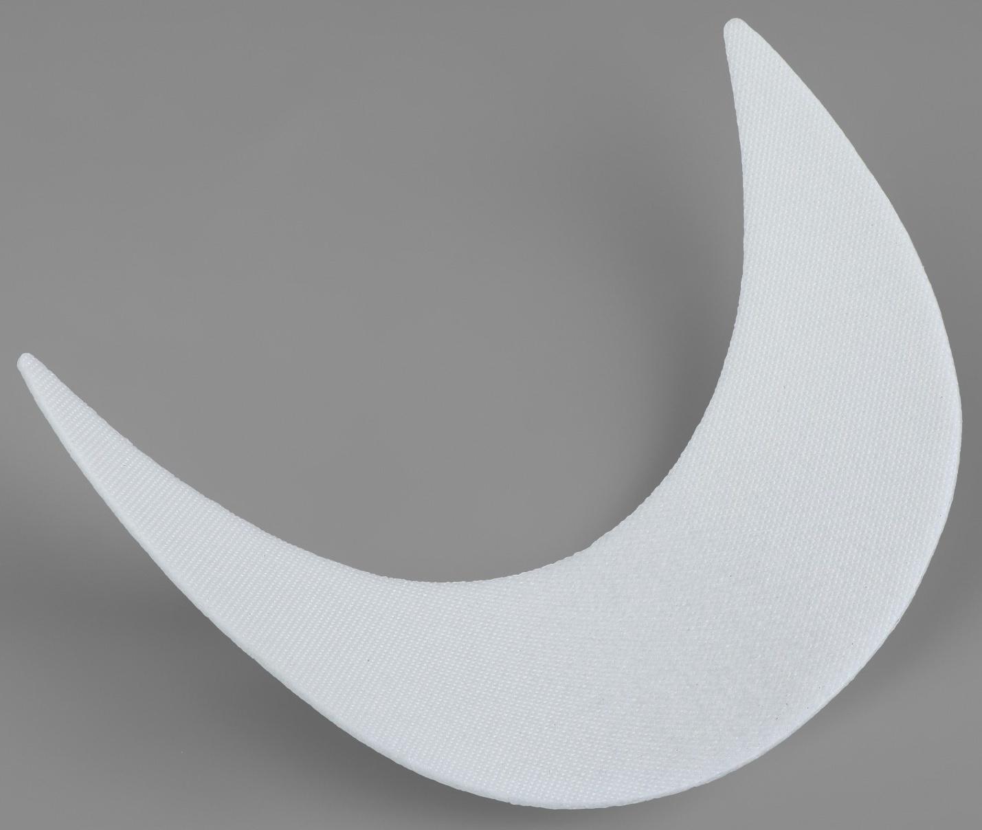 Козырёк для кепки, 5 × 17,5 × 5,5 см, цвет белый