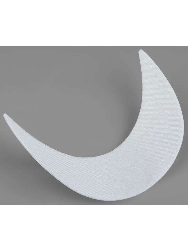Козырёк для кепки, 5 × 17,5 × 5,5 см, цвет белый