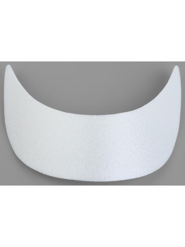 Козырёк для кепки, 5 × 17,5 × 5,5 см, цвет белый