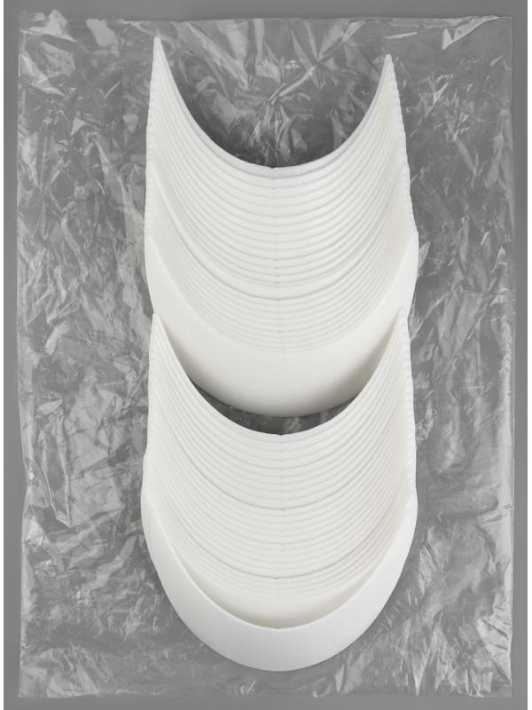 Козырёк для кепки, 5 × 17,5 × 5,5 см, цвет белый