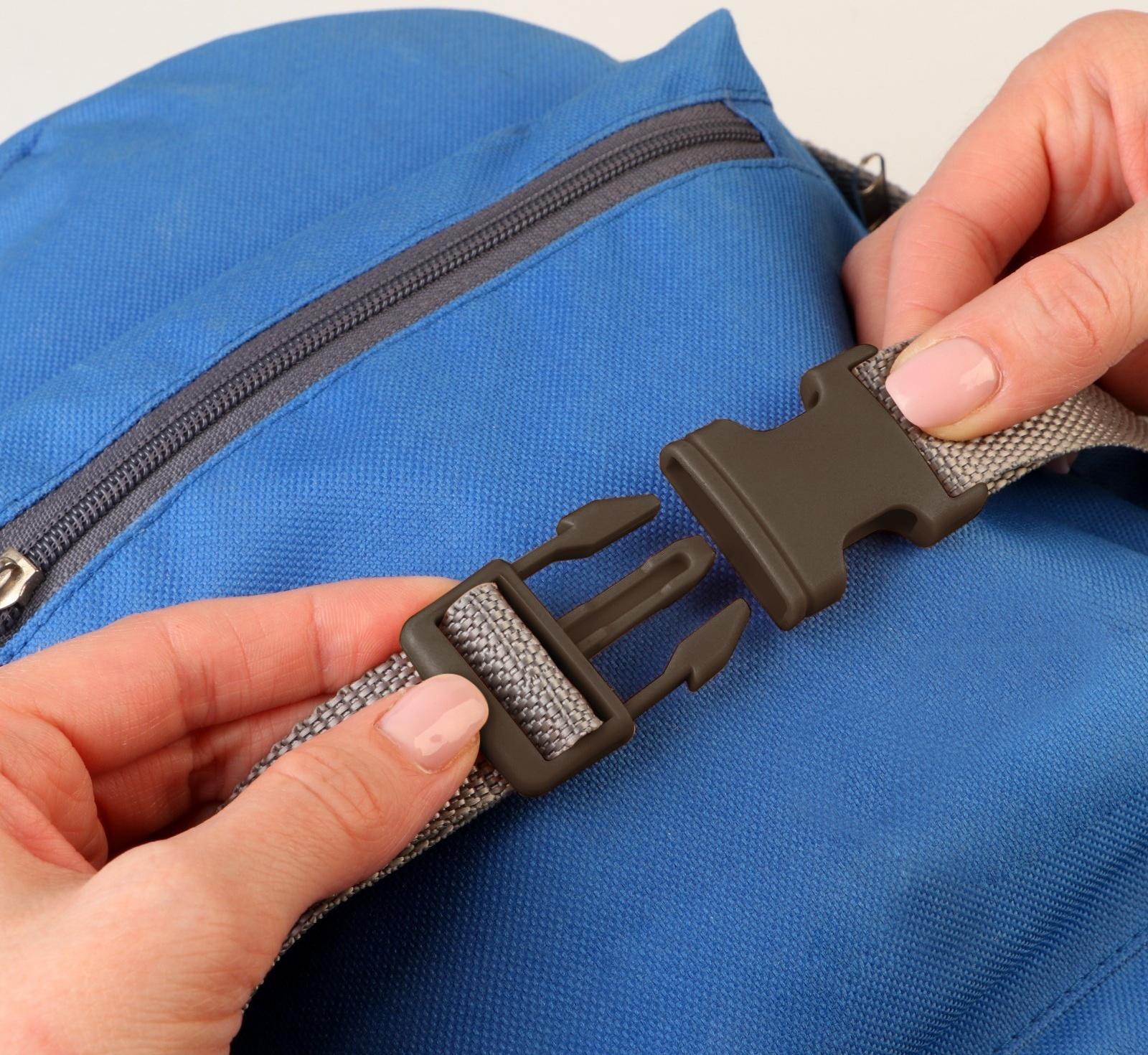 Фастекс 38 мм, нагрузка до 15 кг, 10 шт, цвет тёмно-коричневый