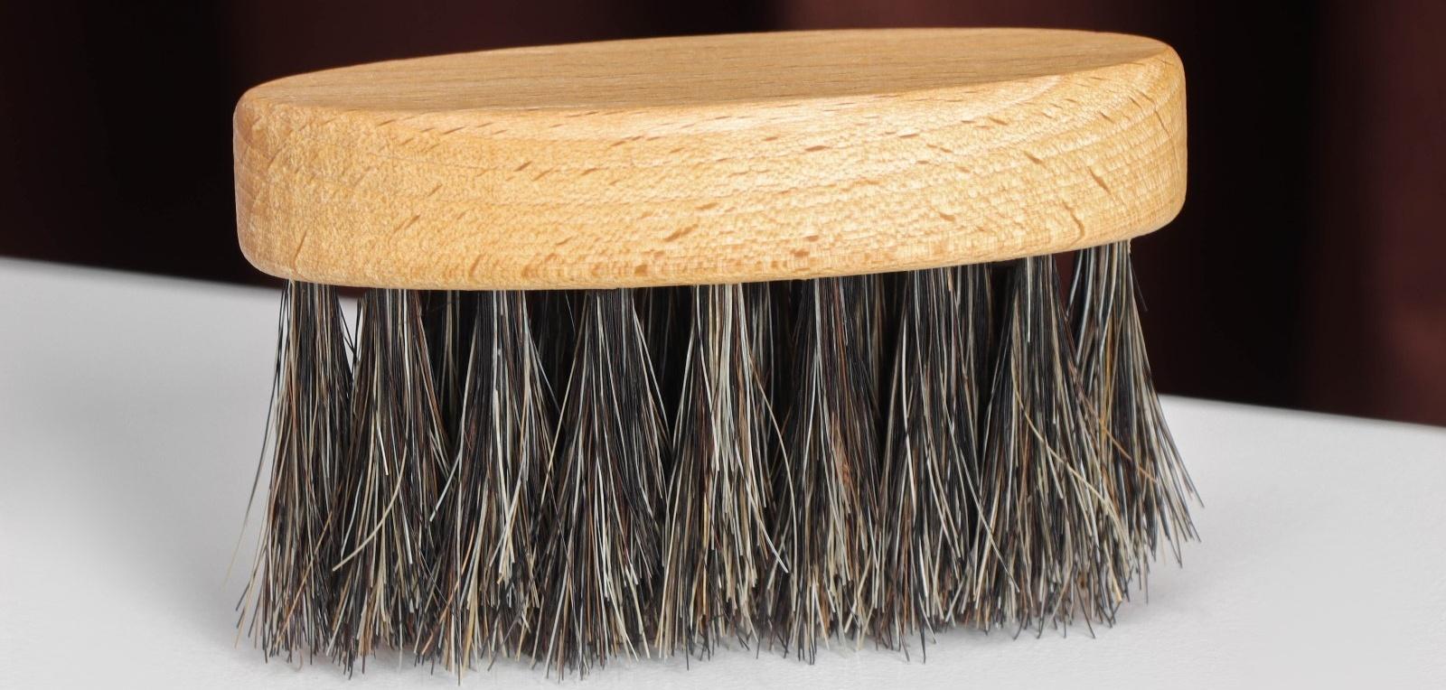 Щётка для клавиатуры компьютера, 8,5×3×1,6 см, 22 пучка, натуральный конский волос