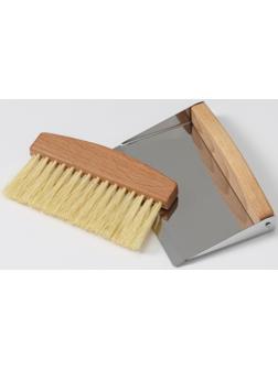 Набор для уборки: совок и щётка, 16×10,5×4 см, 16×4×1,6 см, 30 пучков, натуральный волос